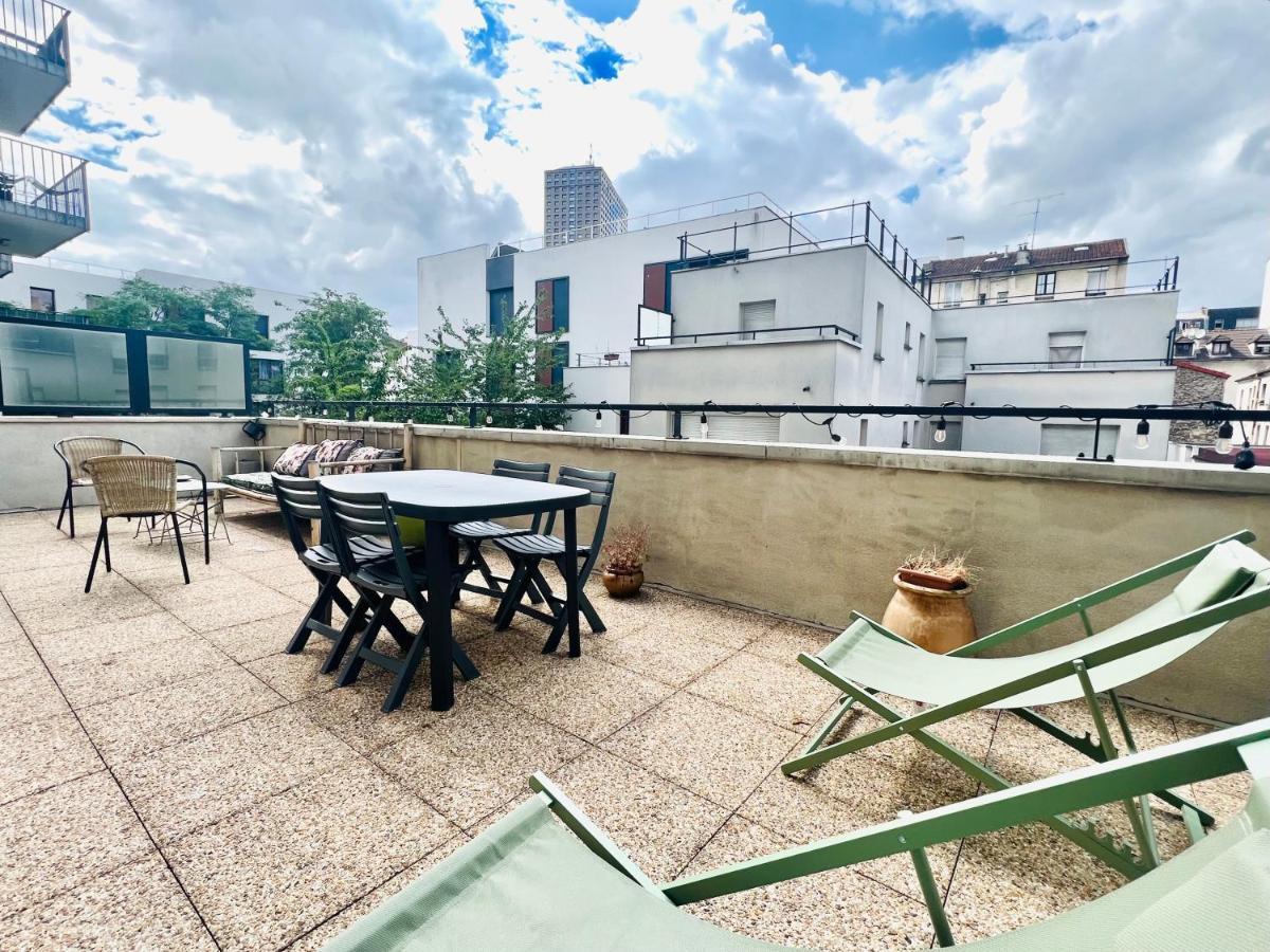 Bel Appartement Avec Terrasse Pantin Exteriér fotografie